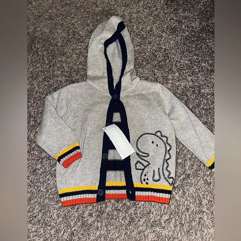 Kid’s GYMBOREE 12-18month Dinosaur Button Up Sweater NWT